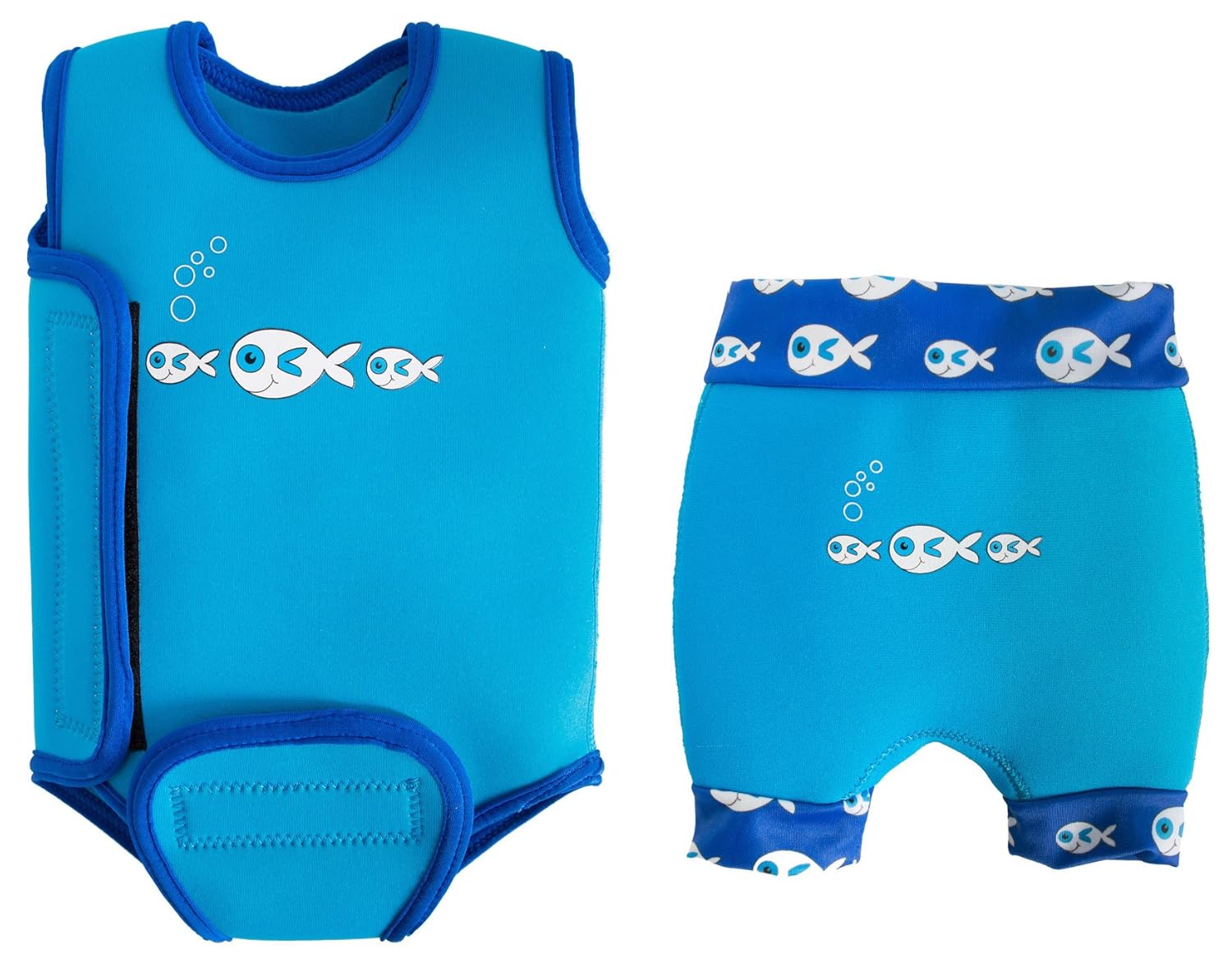 SwimBest Baby Wetsuit & Nappy Set Blue Fish06 mths/46 kgs Amazon