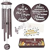 Retirement Gift for Woman Men, 25" Wind Chimes Retired Gifts, Happy Retirement Gifts for Women, Coworker, Boss, Teacher, Nurses, Friends, Going Away Farewell Gift Ideas Retirement Decorations