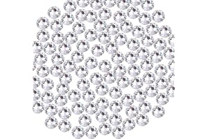 GENERIC Briskbloom 720PCS SS20 5MM Hotfix Rhinestones, Flatback Crystals for Crafts Clothes Shoes, Round Glass Gemstones (Crystal Clear/White)