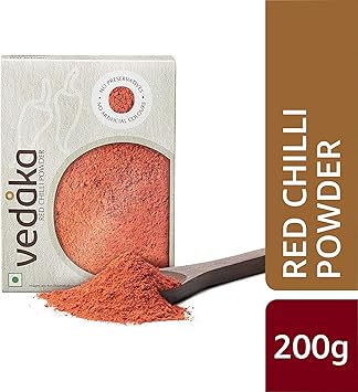 Amazon Brand - Vedaka Red Chilli (Lal Mirch) Powder, 200g