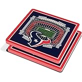 YouTheFan NFL Houston Texans 3D StadiumView Coasters - NRG Stadium