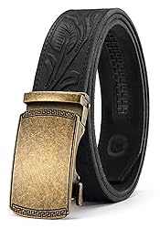 CHAOREN Mens Belt Leather Ratchet Belt