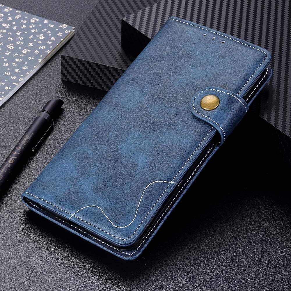 BELLA BEAR Case for Oppo Reno Z,Leather Wallet Holster Purse Bracket Function Soft PU Material Phone Case Cover for Oppo Reno Z(Blue)