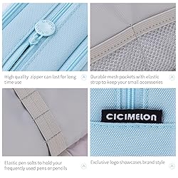 CICIMELON Big Capacity Pencil Case 3 Compartments