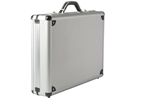 Alpine Swiss Executive Aluminum Briefcase Padded Laptop Briefcase For Men Hard Shell Attache Case Combo Lock Business Case