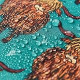 ECO CHIC Highland Cow Teal Lightweight Foldable Shopping Bag 12L 15kg view 7