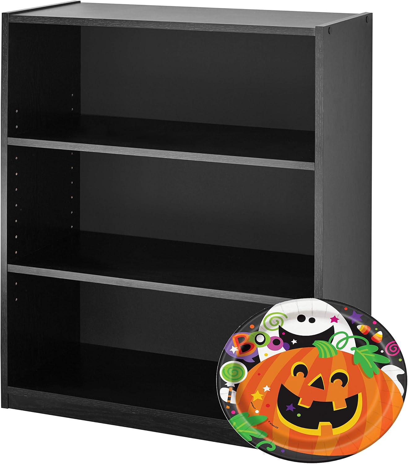 Mainstay. 3-Shelf Bookcase - Wide Bookshelf Storage Wood Furniture, 1 Fixed Shelf 2 Adjustable Shelves Bookcase White (Bundle) (White) (White): Sports & Outdoors