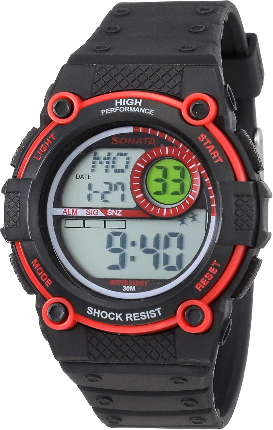 sonata shock resistant watch