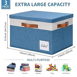 GhvyenntteS Fabric Storage Bins with Lids