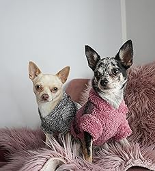 Fitwarm Fuzzy Dog Sweater, Knitted Winter Dog