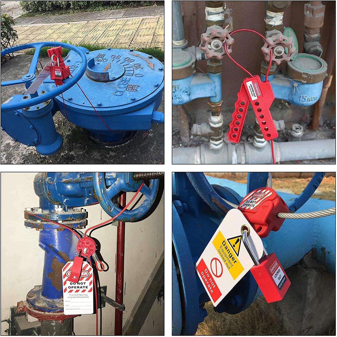 HOLULO Lockout Tagout Kit Including Safety Lockout Padlock Miniature ...