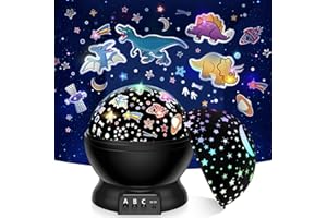 Night Light Projector for Boys Girls Aged 2-12, Dinosaur Toys Party Supplies for Kids Room Decor Birthday Christmas Xmas Gift