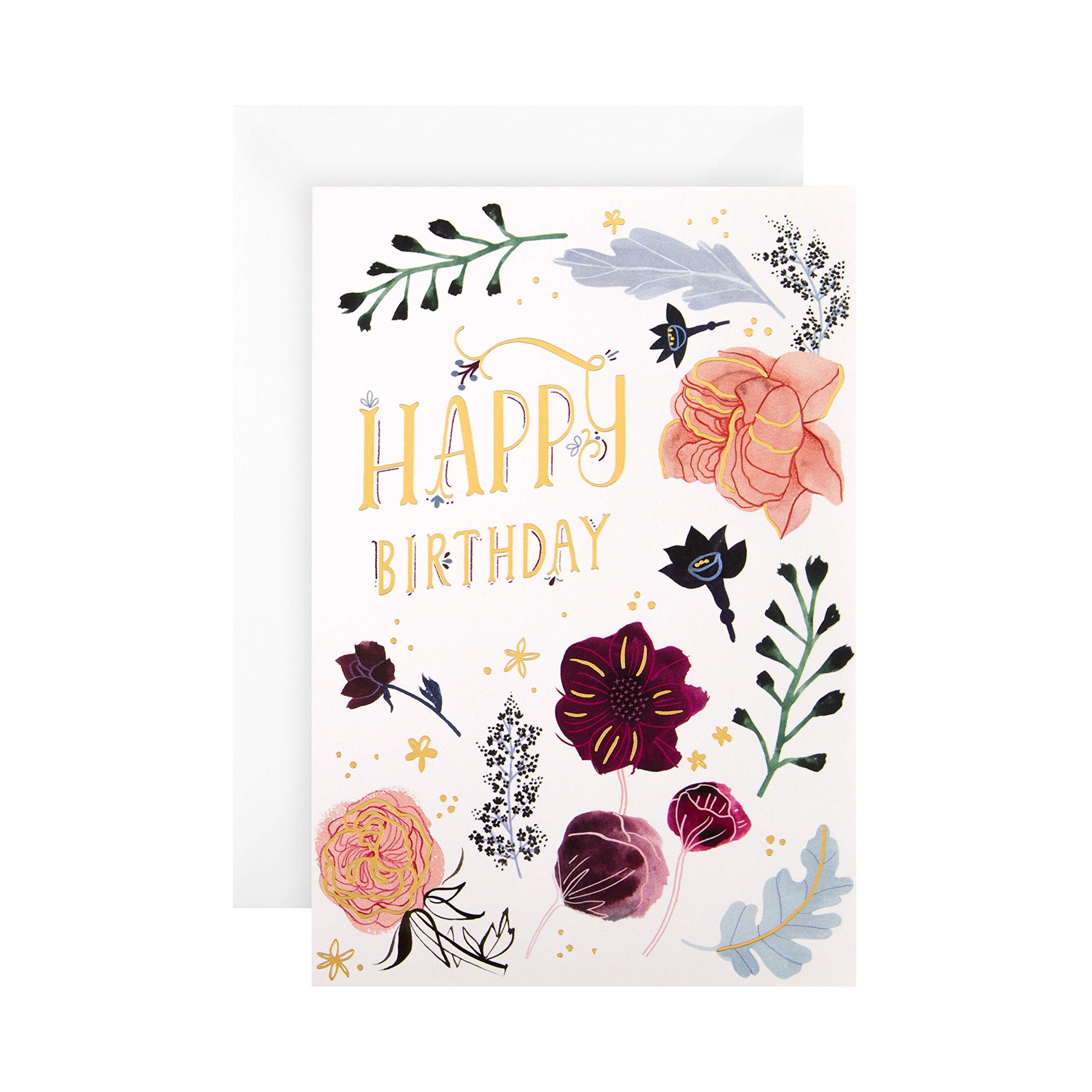 Hallmark Birthday Card - Floral 'good mail' Design