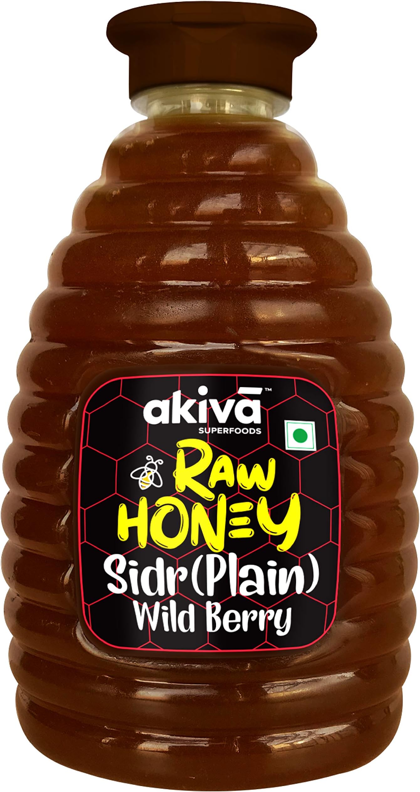 Akiva Superfoods Honey (Wild Berry Sidr) (Wild Honey (Unprocessed), 500 g)
