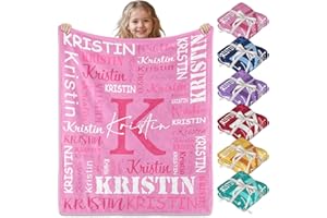 Ships Next Day, Personalized Name Blanket, Custom Blanket Gifts for Kids or Adults, Customized Birthday for Girls Boys Grandk