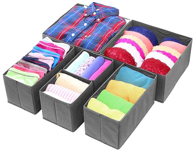 Simple Houseware Foldable Cloth Storage Box Closet Dresser Drawer Divider Organizer