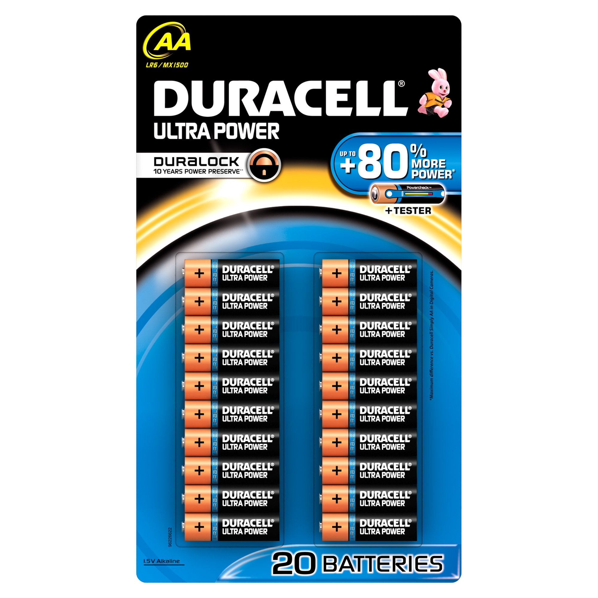 Duracell Ultra Power Alkaline 1.5V Non-Rechargeable Batteries