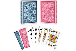 Timenued Playing Cards 2 Pack,2 Decks of Cards,Playing Card Games for Adults,Poker Cards Professional,Standard Playing Cards Set,Suitable for Game Night,Various Party Game,Pink/Light Blue