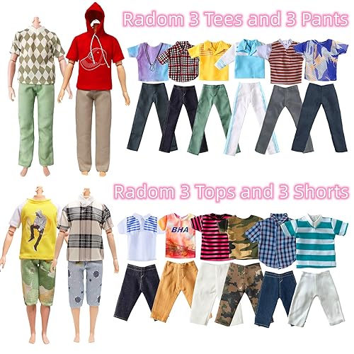 Babeilei Sets of Boy Doll Clothes 12 Inch Ken Doll Outfit