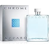 Azzaro Chrome Eau de Toilette - Fresh Aquatic Mens Cologne - Citrus, Woody, Musky Fragrance -Fresh Notes of Bergamot - Everyday Wear - Classic Summer Beach Scent - Luxury Perfumes for Men