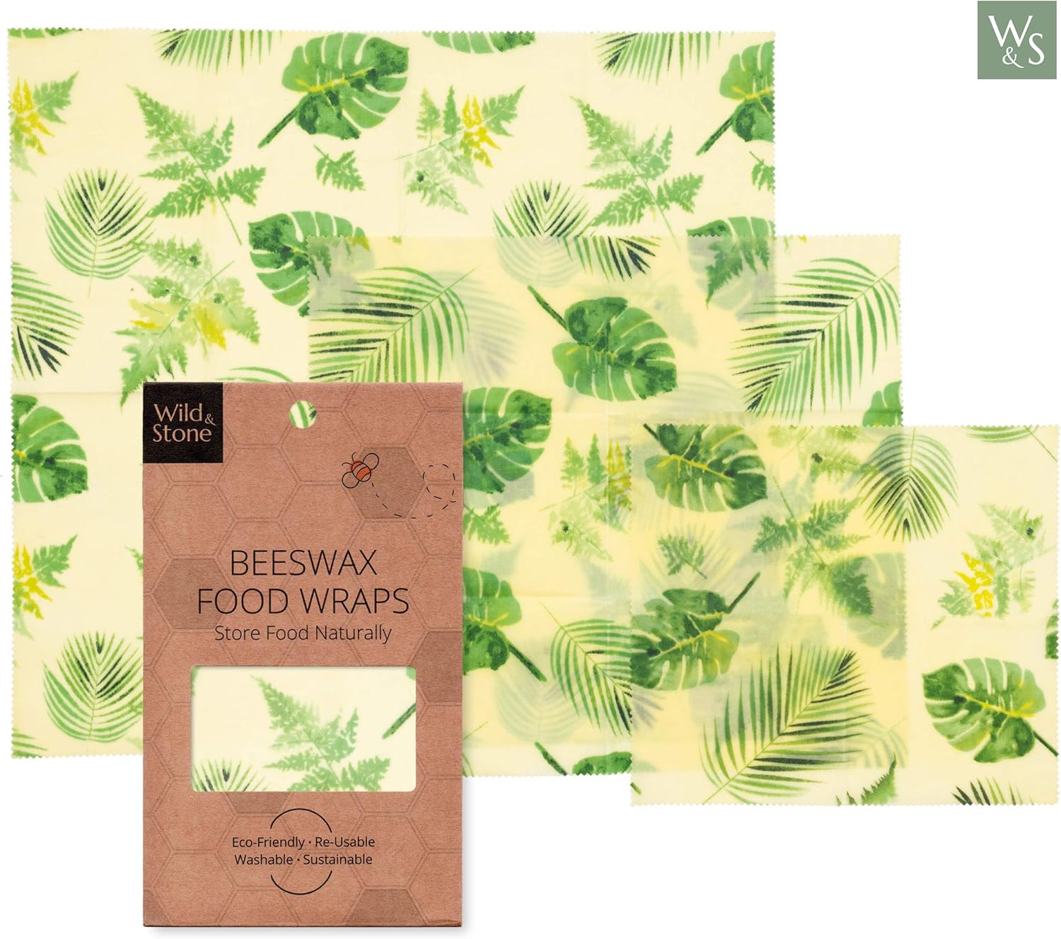 Organic Beeswax Reusable Food Wraps Natural Alternative to Plastic