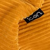 icon Dalton Cord Bean Bag Chair Set of 2 Ochre Yellow Large Filling Included view 6