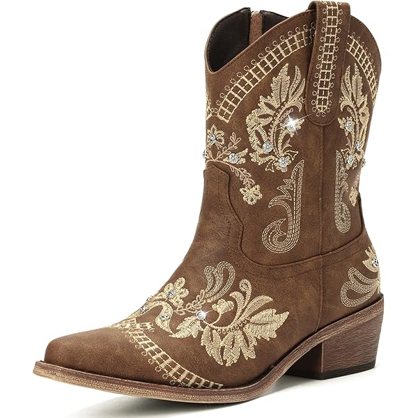 Amazon.com | CORRAL LADIE'S WHITE/BRONZE OVERLAY