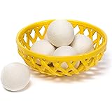 Wool Dryer Balls by Pure Homemaker, 6 Pack XL Organic Wool, Non-Toxic, Reusable, X-tra Large. Reduces Drying Time and Chemical Free. Natural Fabric Softener