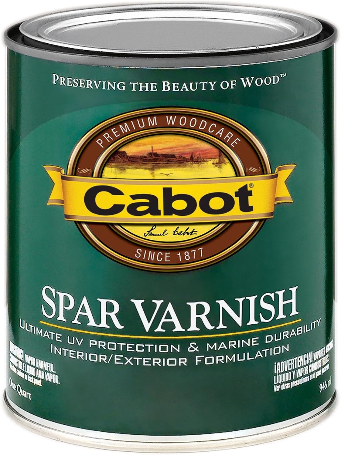 Cabot 8047 Spar Varnish SemiGloss, Quart Home Decor Products
