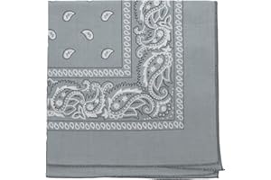 Motique Accessories 22 Inch Cotton Paisley Bandana