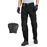 DURAWERK Men's Work Pants, Carpenter Pants with Reinforced Knee Pad Pockets & Knee Pads, Cargo Pants for Construction