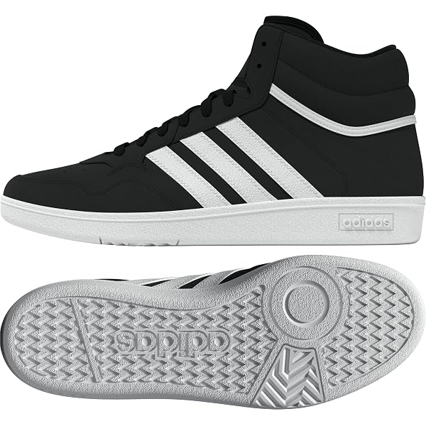 Adidas mens Hoops 2.0 Mid Sneaker, Black/White/Black, 7.5 US : Amazon.ca:  Clothing, Shoes & Accessories