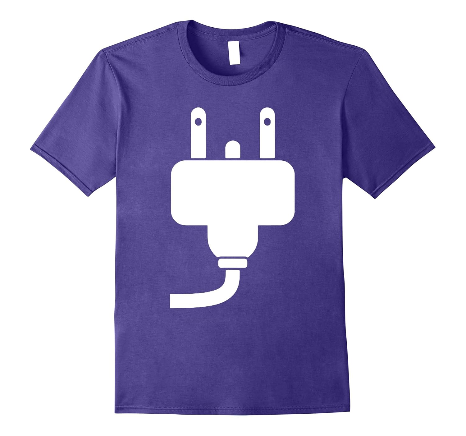 Plug Size Plug Costume Funny Halloween T-Shirt-T-Shirt