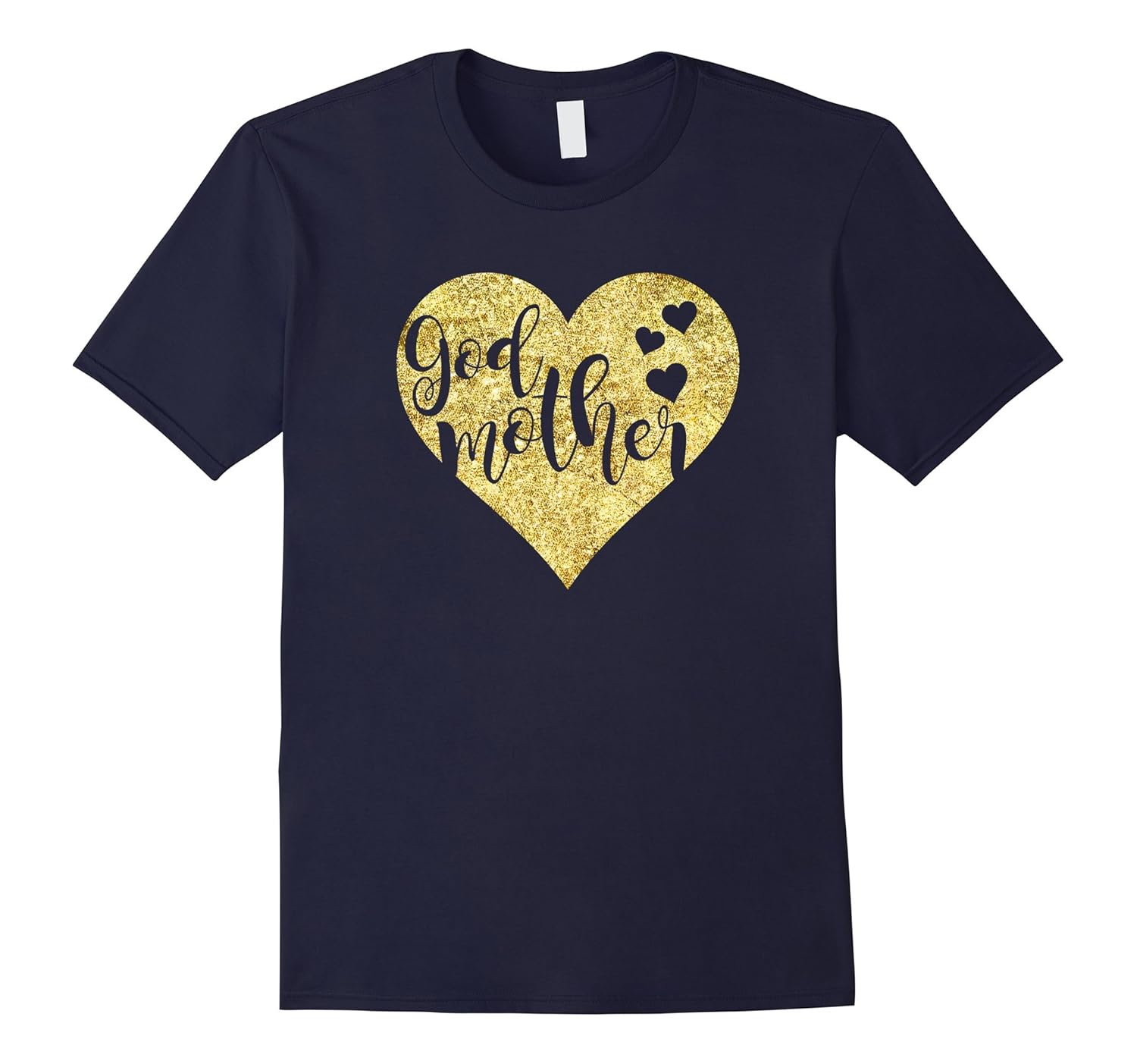 Godmother Golden Heart Gift T Shirt-Rose