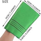 Molain 8Pcs Exfoliating Bath Mitts Visco Se Rayon P1 Large 15x19 cm view 2