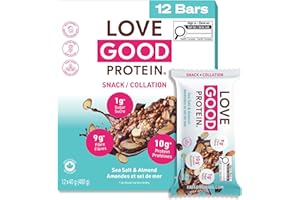 Love Good Protein Bars | Plant-Based Keto Bars | Non-GMO | Low Sugar, Low Carb & Gluten Free | Chewy Nutty Dark Chocolate Sea