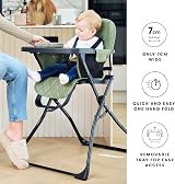 Ickle Bubba Flip Magic Fold Highchair Sage Green 15kg 5-Point Harness view 5