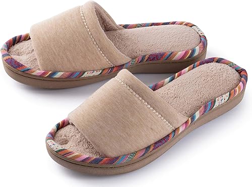 open toe slippers amazon