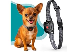 TRAINTAIL Bark Collar for Small/Medium Dogs, No Shock Anti Bark Collar, Rechargeable Anti Barking Collar w/2 Vibration & Beep Modes, Waterproof Shockless Smart Dog Stop Barking Control Device (Black)
