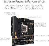 ASUS TUF GAMING B650M-PLUS AM5 Micro-ATX DDR5 PCIe 5.0 M.2 USB4 Motherboard view 3