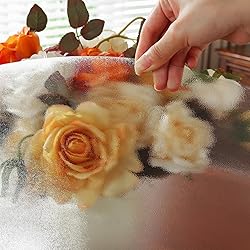 OstepDecor Frosted Round Table Cover Protector, 58