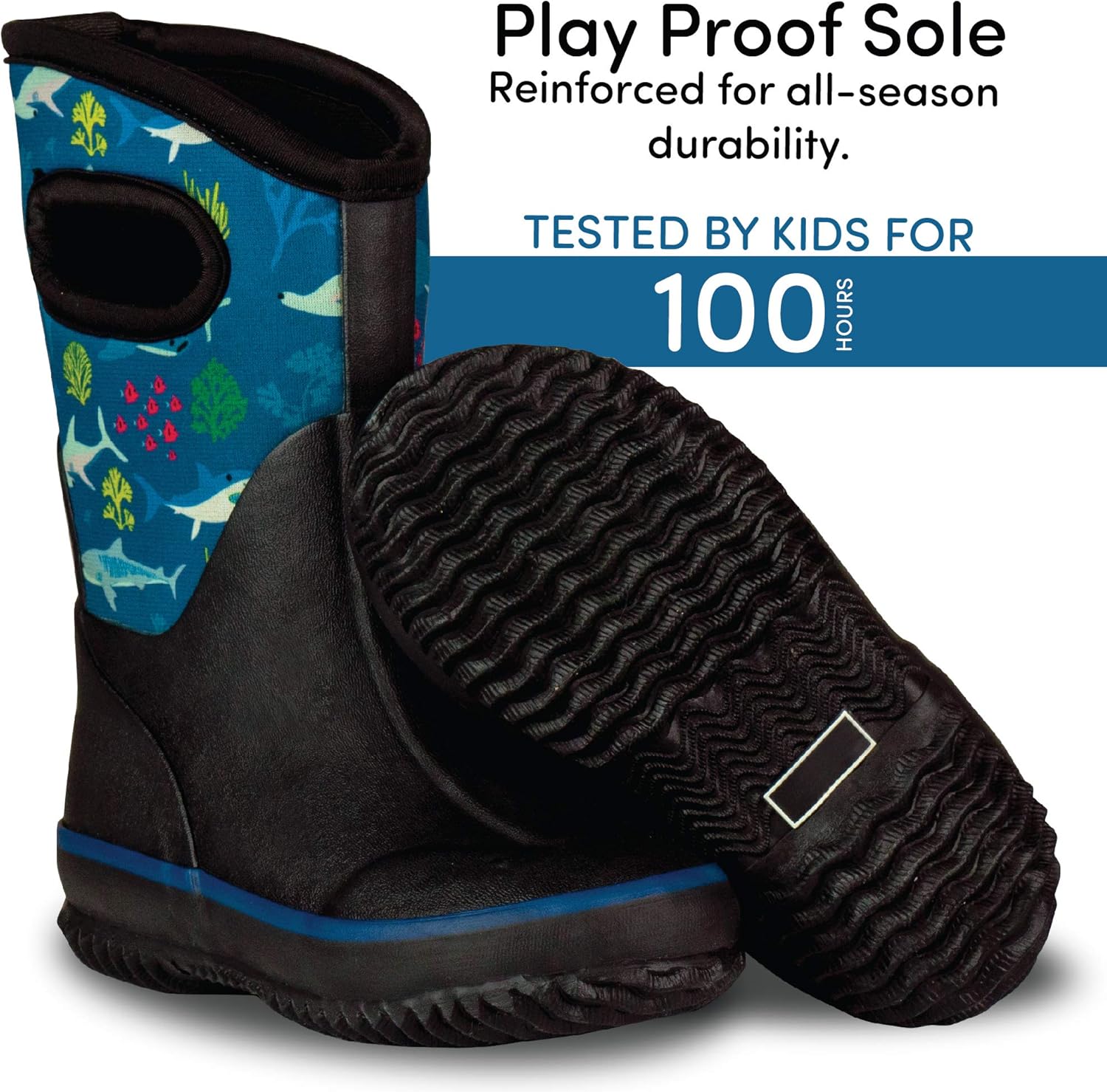  | LONECONE Insulating All Weather MudBoots for Toddlers and Kids - Warm Neoprene Boots for Snow, Rain, and Muck | Boots
