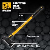 Roughneck Log Splitting Maul 3.6kg/8lbs Dual Wedge Head ROU65662 view 3