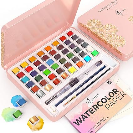 Artistro Watercolor Paint Set, 48 Vivid 