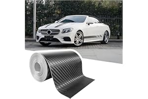 carleef 30FT x 4" Carbon Fiber Wrap Pin Striping Tape for Cars,Carbon Fiber Tape for All Vehicles Body Components,Universal Automotive Pinstriping Tape Car Decorations for Car Truck (4 inch)