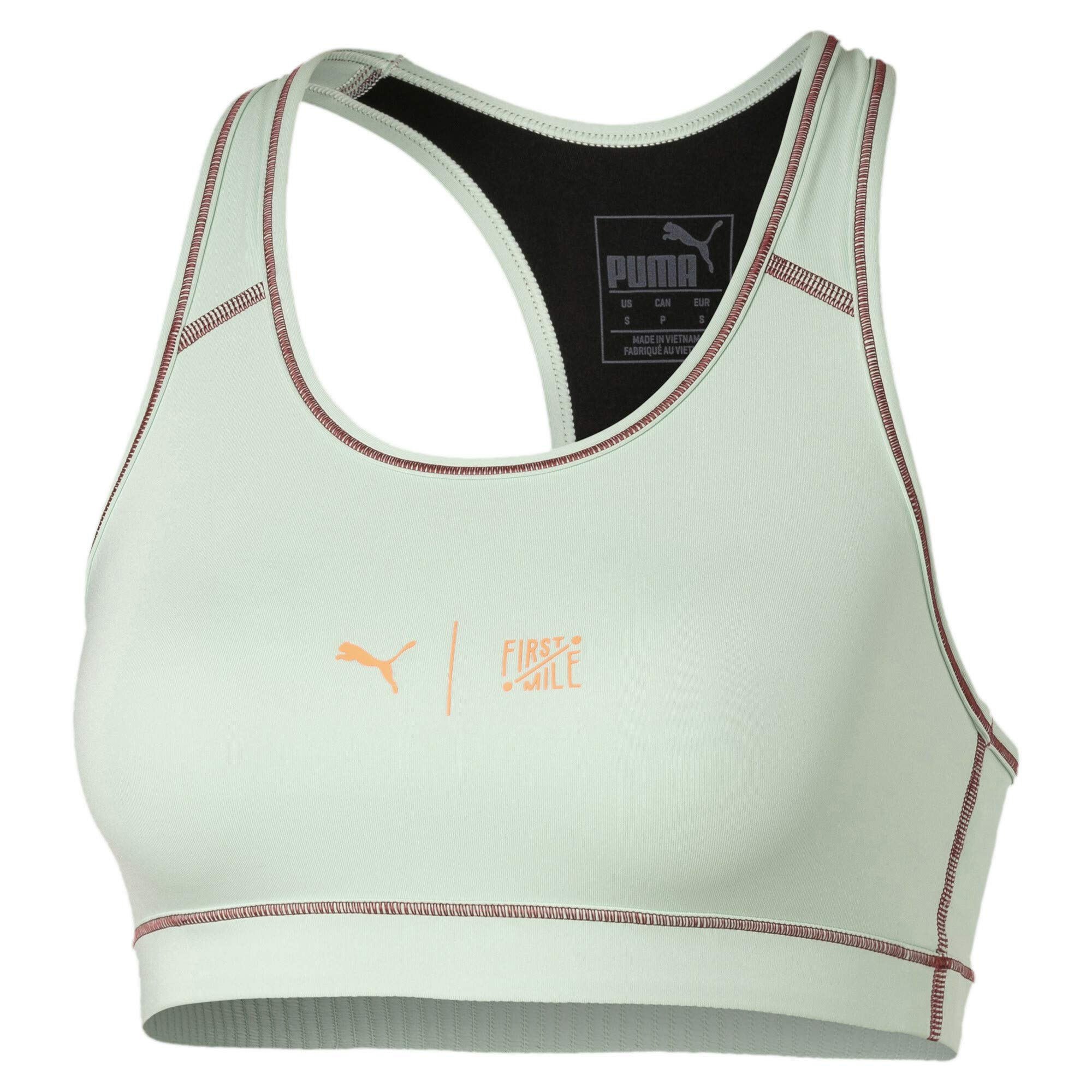 Puma First Mile 4Keeps Bra M Sports Bra - Mist Green Black, Small
