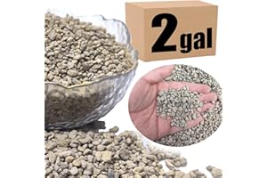 MDPQT Organic Pumice for Bonsai and Horticultural 100% Natural (2 gallons, 1/4 inch)