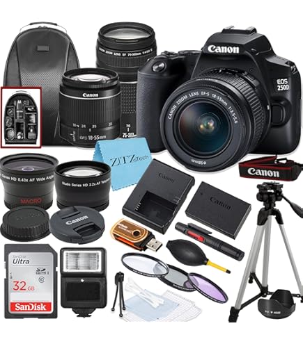 Amazon.com : Canon EOS 250D / Rebel SL3 DSLR Camera with EF-S 18