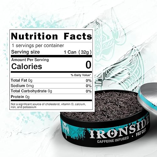 Ironside Dip - Glacier Mint - Fat Cut - Caffeine Infused - 6 Pack -  Smokeless Alternative - Tobacco Free - Nicotine Free in Saudi Arabia