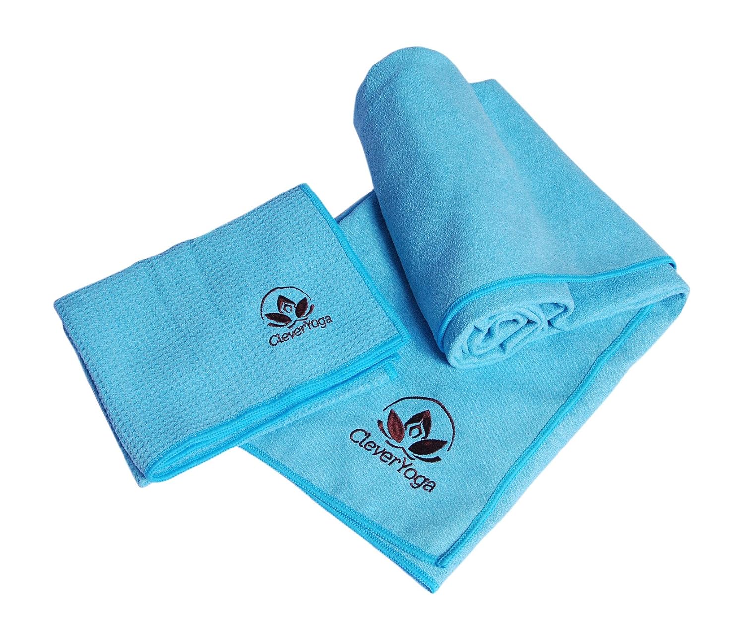 Hot Yoga Mat Towel With Matching Hand Towel Super Absorbent Microfiber